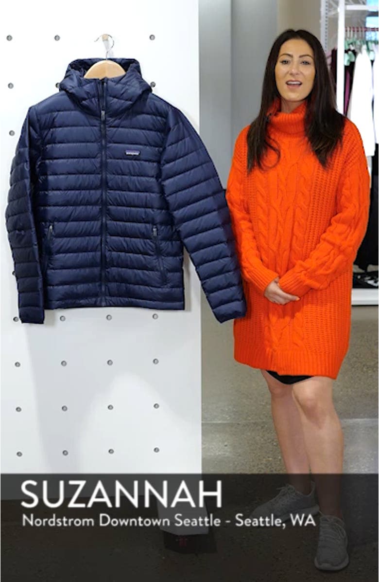 Packable Windproof & Water Repellent Down Hooded Jacket, sales video thumbnail