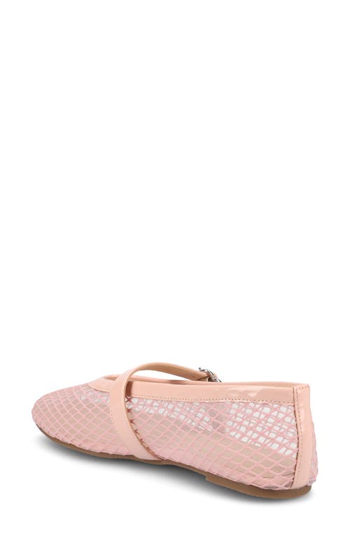 Journee Collection Casha Mesh Mary Jane Flat In Pink