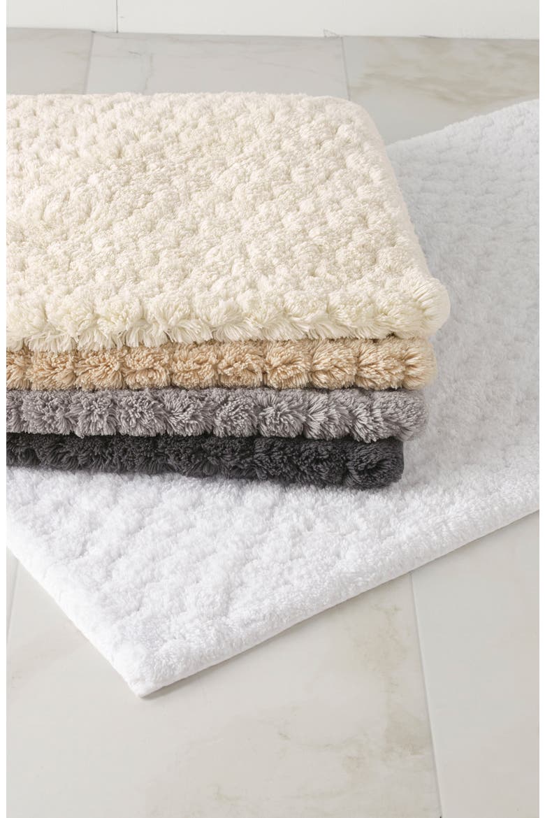 Lotus Bath Rug, Alternate, color, WHITE
