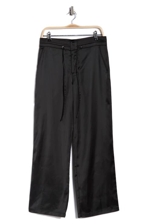 Drawstring Satin Pants