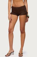 EDIKTED Jilly Side Cutout Micro Shorts