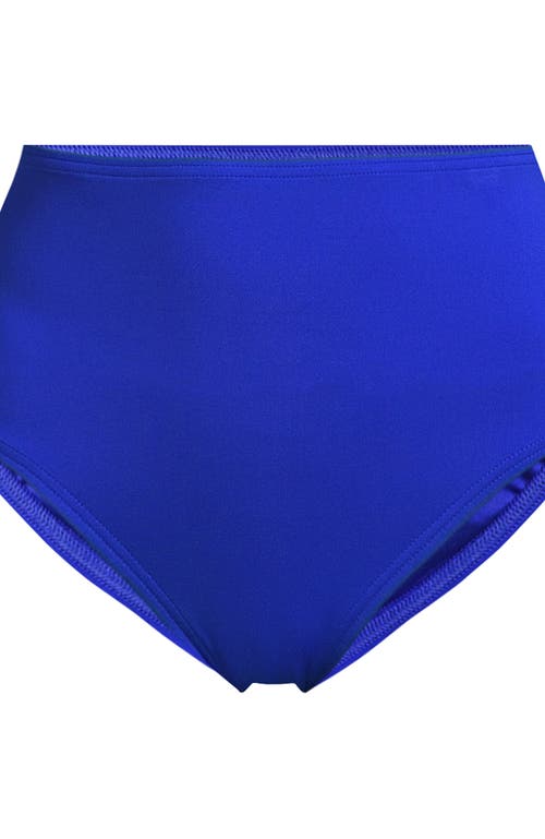 Shop Lands' End Plus Size Sculpting Suit High Waisted Bikini Bottoms In Sapphire Ice