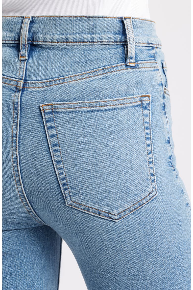 Le Sleek High Waist Ankle Straight Leg Jeans, Alternate, color, RIPPLE