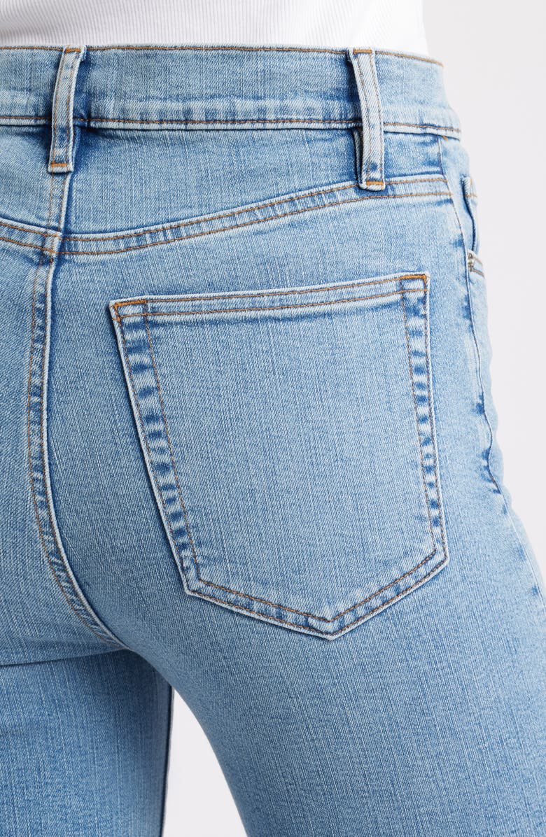 FRAME Le Sleek High Waist Ankle Straight Leg Jeans, Alternate, color, Ripple