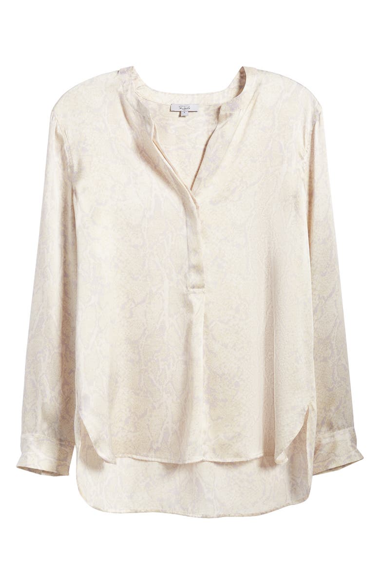 Rails Pearl Snake Print Silk Blouse, Alternate, color, 