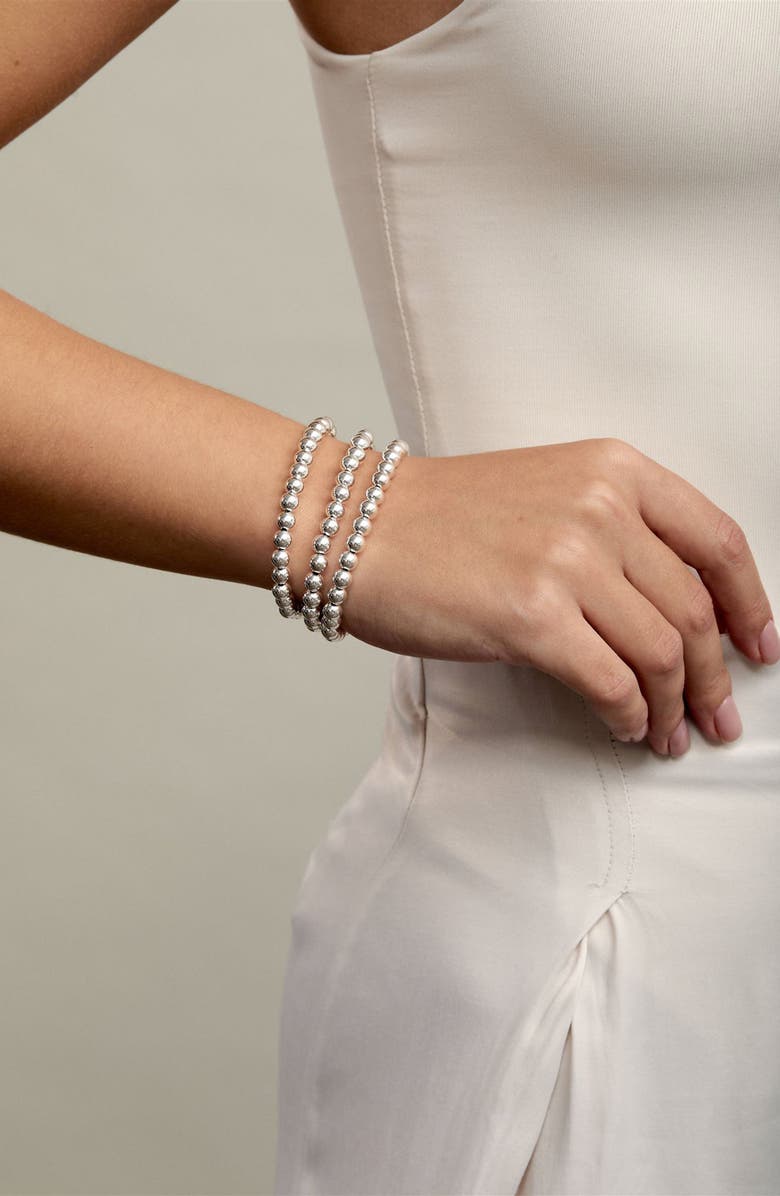 Set & Stones Cameron Beaded Bracelet, Alternate, color, Sterling Silver