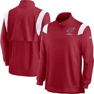 Nike Men's Nike Cardinal Arizona Cardinals Sideline Coaches Chevron Lockup Quarter-Zip Top