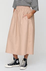 Turtledove London Organic Cotton Joyce Midi Skirt