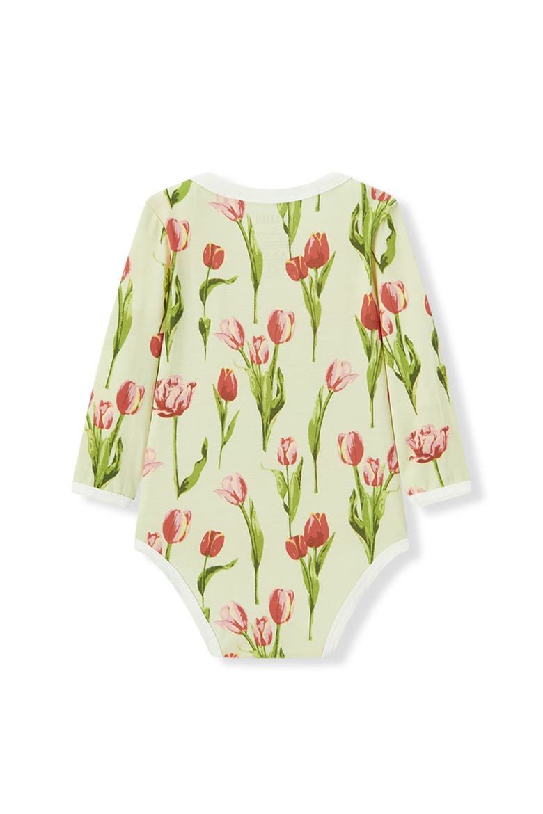 Luxe Stretch Long Sleeve One Piece, Alternate, color, Tulip