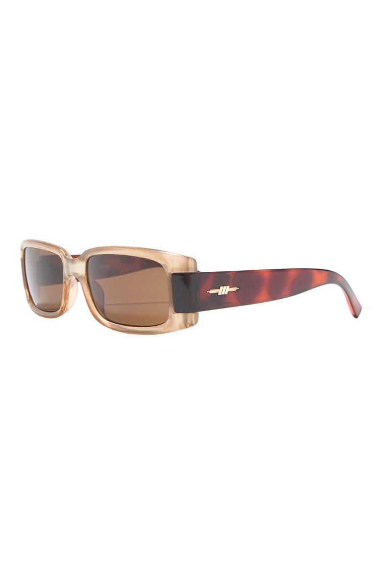 So Into You 54mm Rectangular Sunglasses, Alternate, color, CHAMPAGNE / TOFFEE TORT