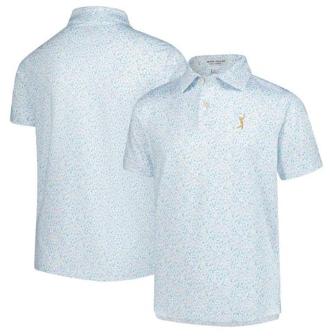 Youth Peter Millar  White THE PLAYERS Island Jammin Performance Polo