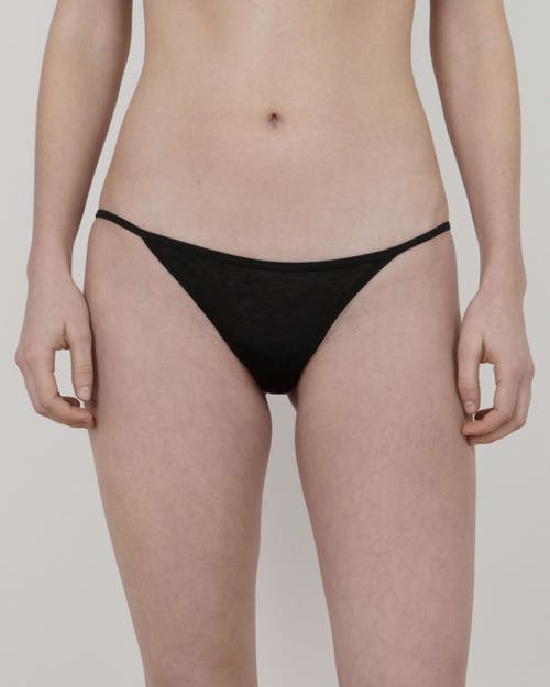 Oddobody Organic Cotton String Bikini In Midnight