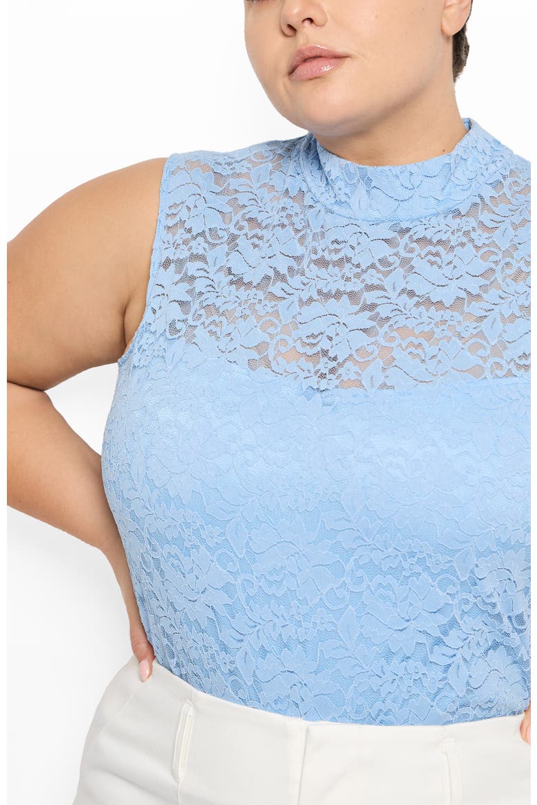 Provence Lace Top, Alternate, color, Provence Blue