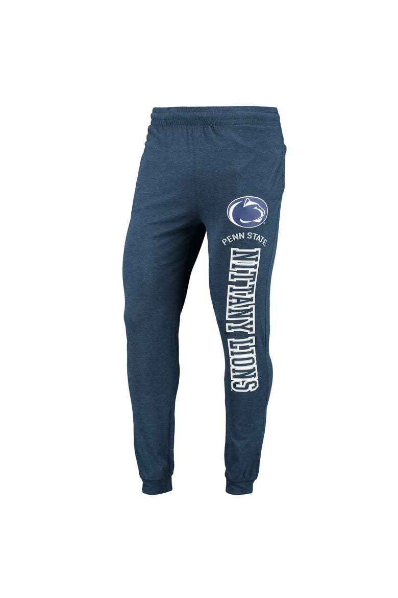 Men's Concepts Sport Navy/Heather Charcoal Penn State Nittany Lions Meter Long Sleeve Hoodie T-Shirt & Jogger Pajama Set, Alternate, color, Navy