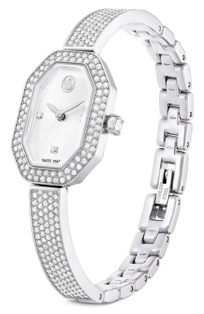 Swarovski Dextera Bracelet Watch, 31mm, Alternate, color, Silver