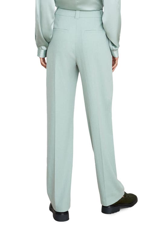 Vince Flannel Straight Leg Pants In Blue