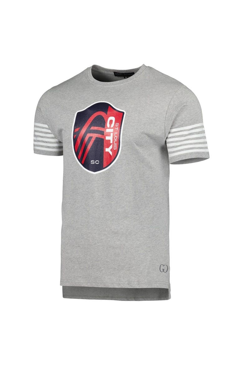Men's Grungy Gentleman Heather Gray St. Louis City SC T-Shirt, Alternate, color, Heather Gray