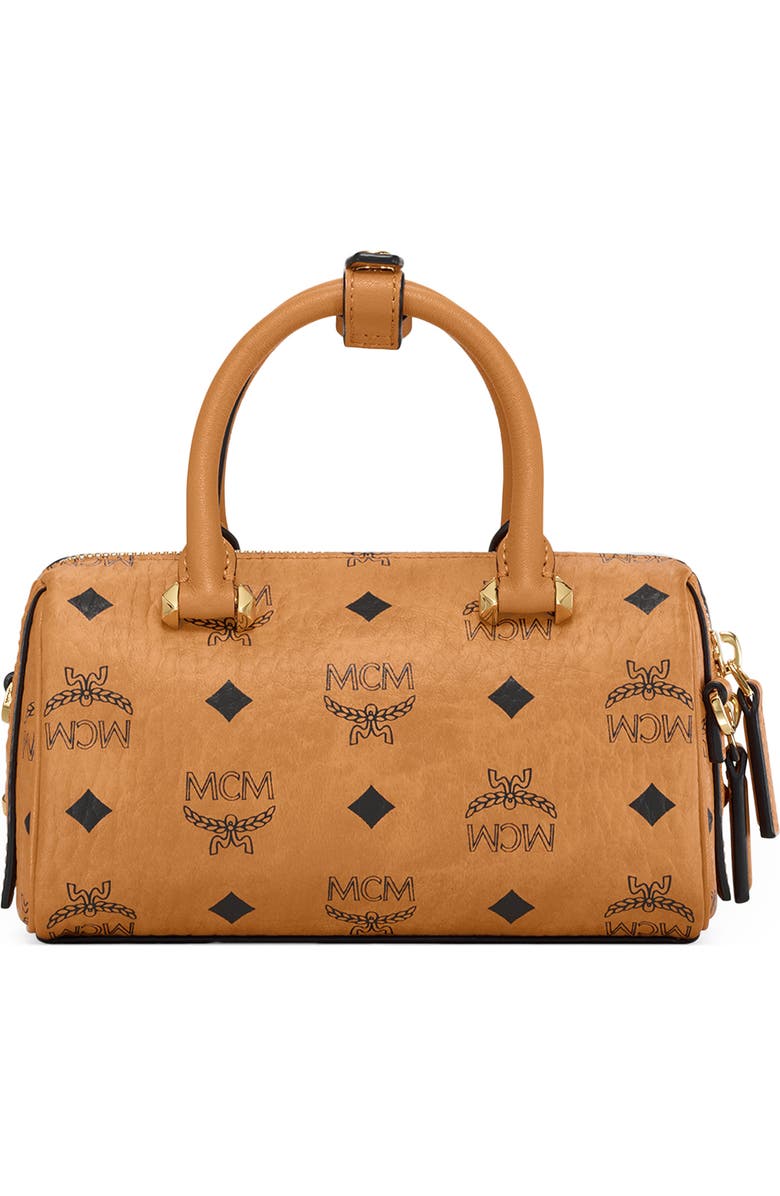 MCM Mini Ella Boston Top Handle Bag, Alternate, color,
