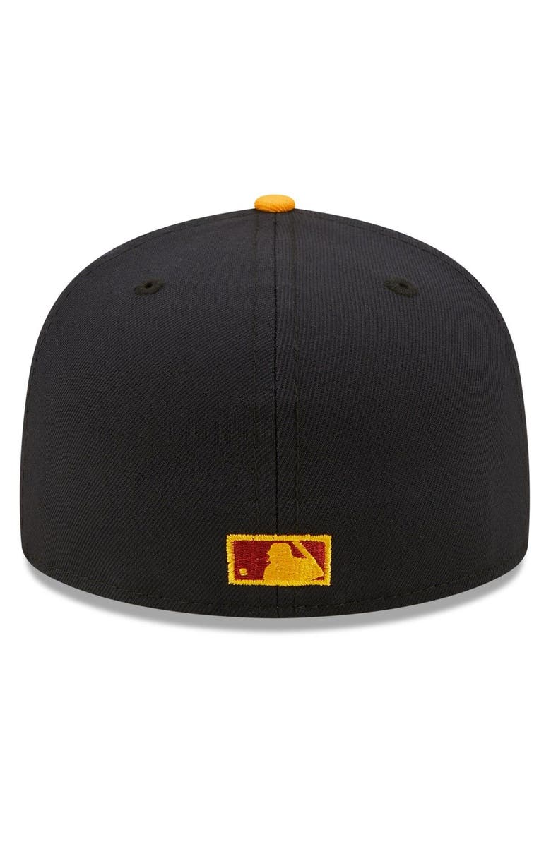 New Era Men's New Era Navy/Gold Florida Marlins Primary Logo 59FIFTY Fitted Hat, Alternate, color, 