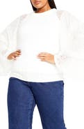 City Chic Carolina Pointelle Sweater