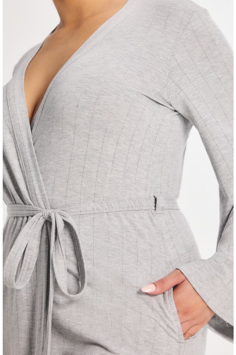 Sleek Stitch Robe, Alternate, color, PLATINUM GREY