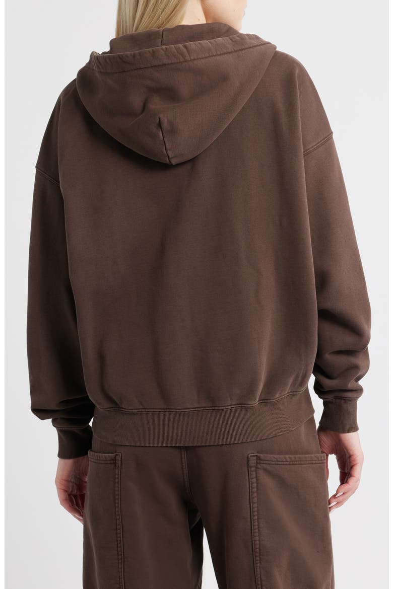 Cameron Cotton Zip Hoodie, Alternate, color, ESPRESSO
