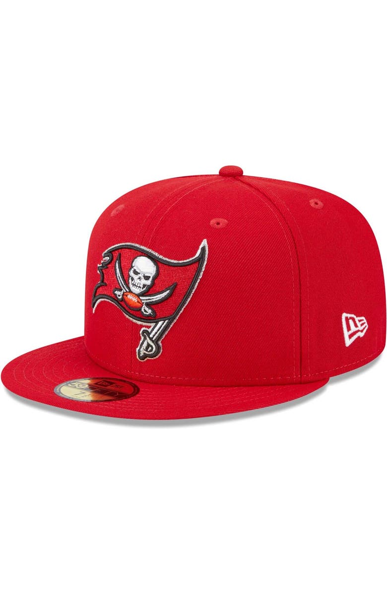 New Era Men's New Era Red Tampa Bay Buccaneers Camo Undervisor 59FIFTY Fitted Hat, Alternate, color, Red