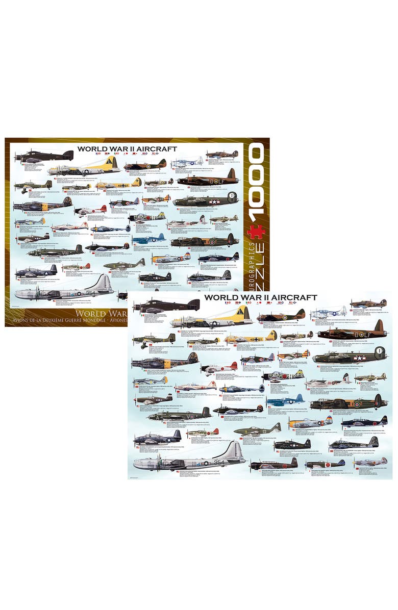 Eurographics World War II Aircraft 1000 Piece Puzzle, Alternate, color, Multicolored