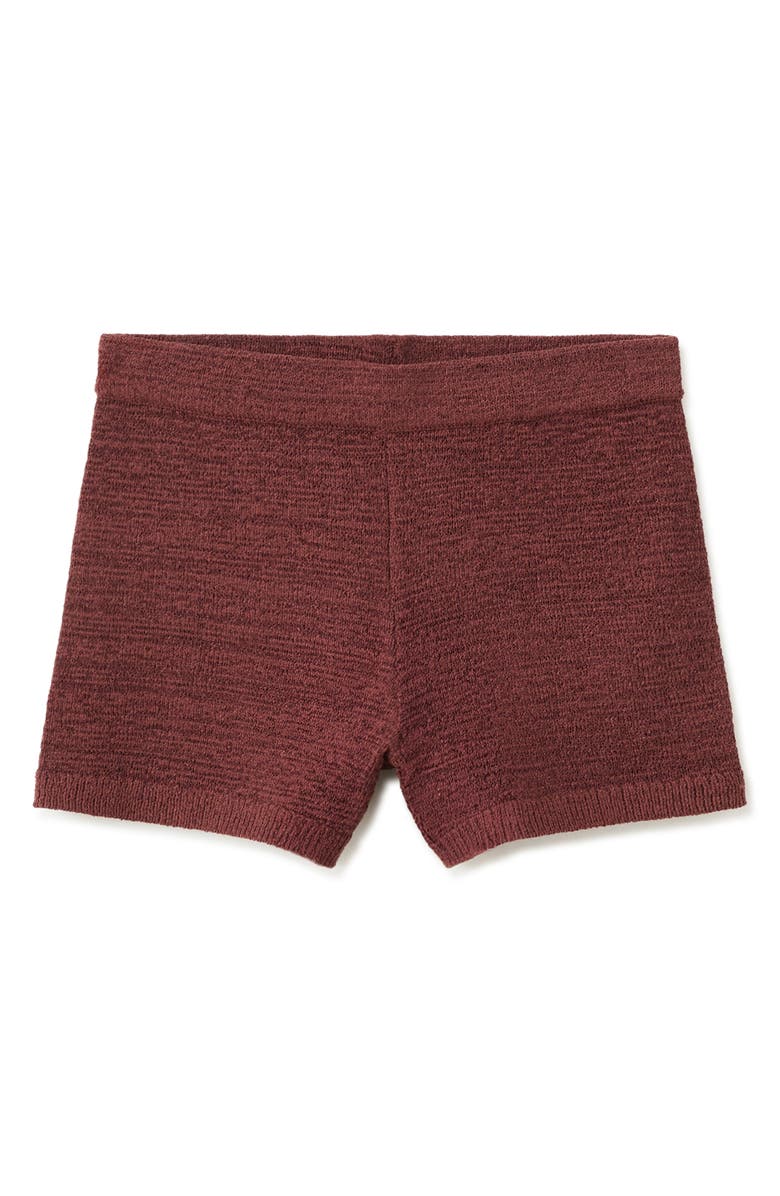 MANGO Fitted Knit Shorts, Alternate, color,