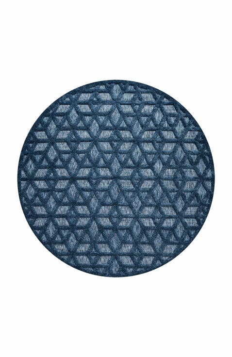 Talaia Neutral Geometric Indoor/Outdoor Area Rug