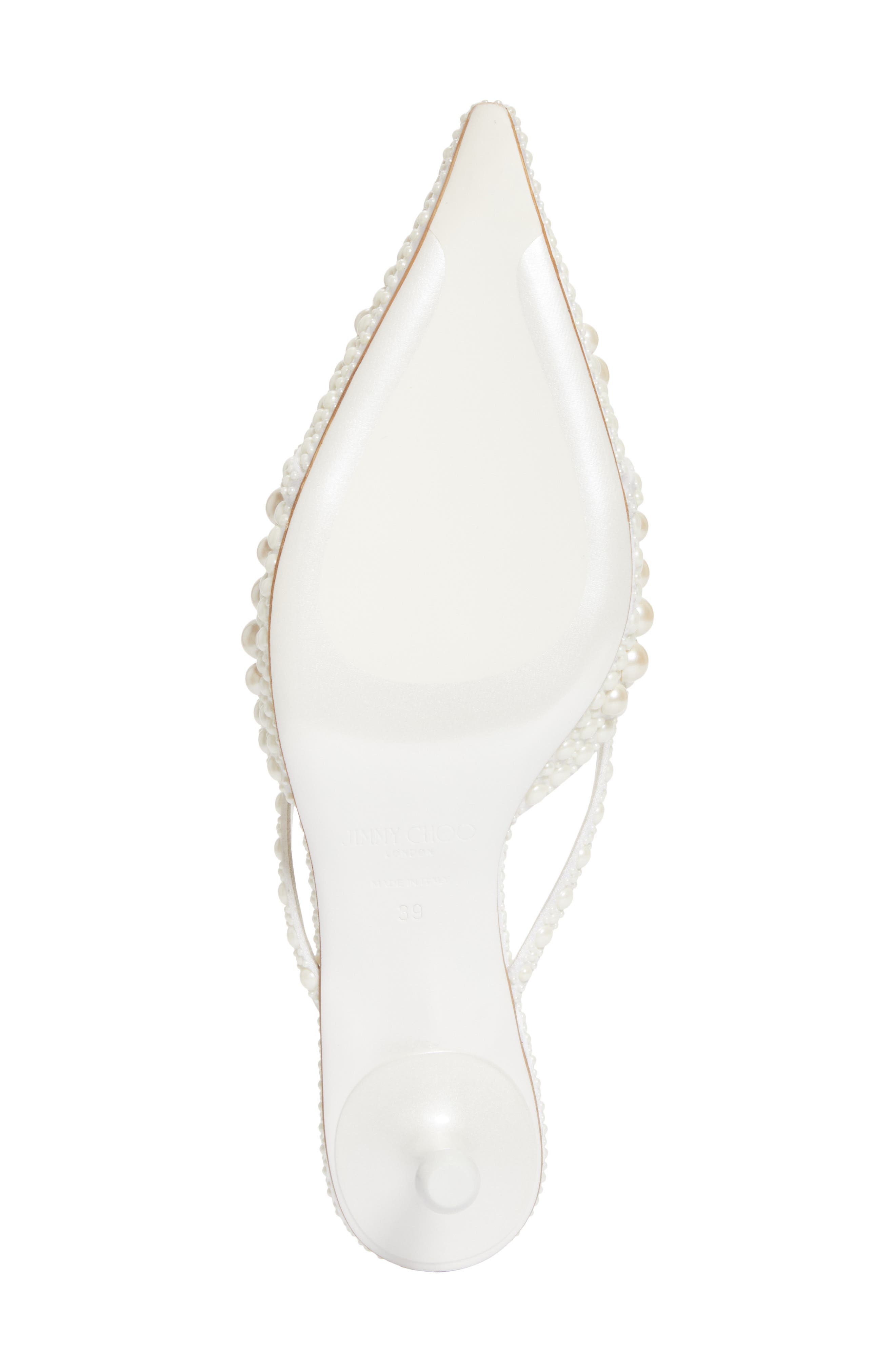 Jimmy Choo Sana Embellished Mule, Alternate, color, White/ White