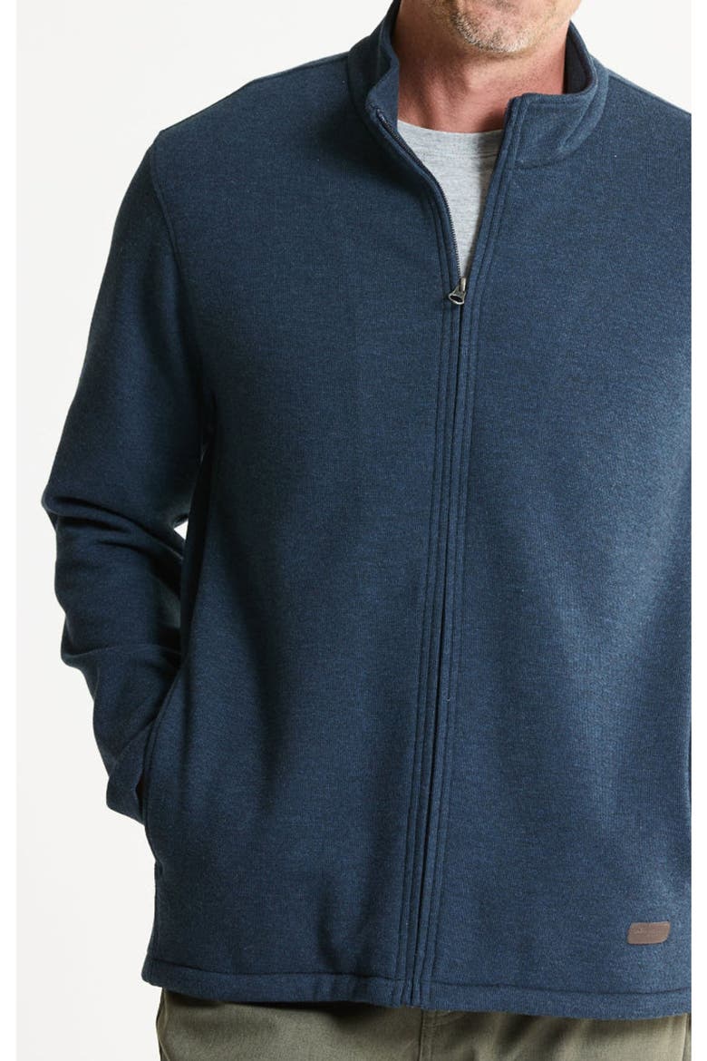 Brawny Rib Knit Full Zip, Alternate, color, BLUE