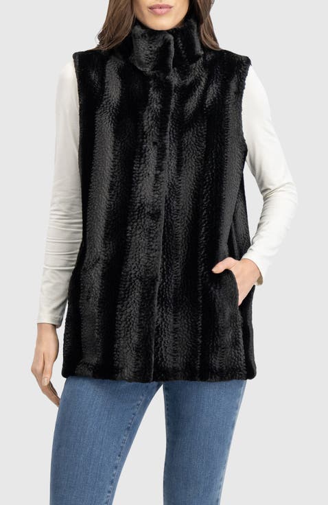 Fur-Free Mink (Faux Fur) Reversible Vest