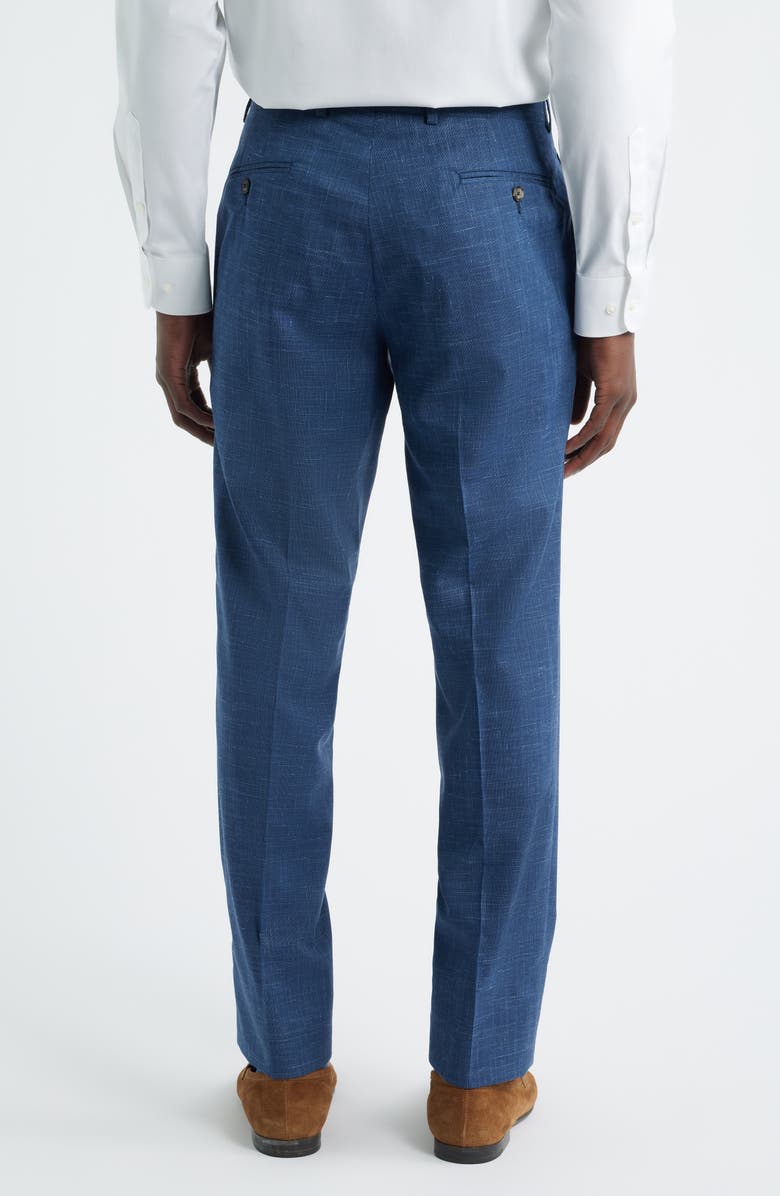 Jack Victor Patrick Tropical Wool, Silk & Linen Blend Pants, Alternate, color, Blue