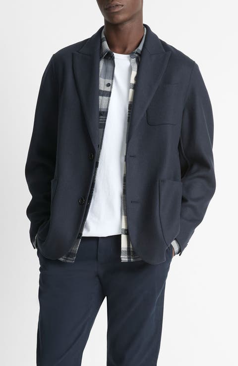 Splittable Wool Blend Sport Coat