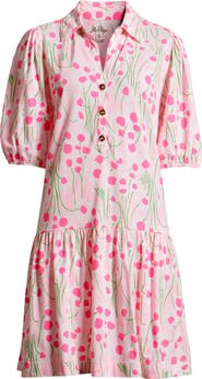 Lilly Pulitzer® Bingley Drop Waist Puff Shoulder Dress
