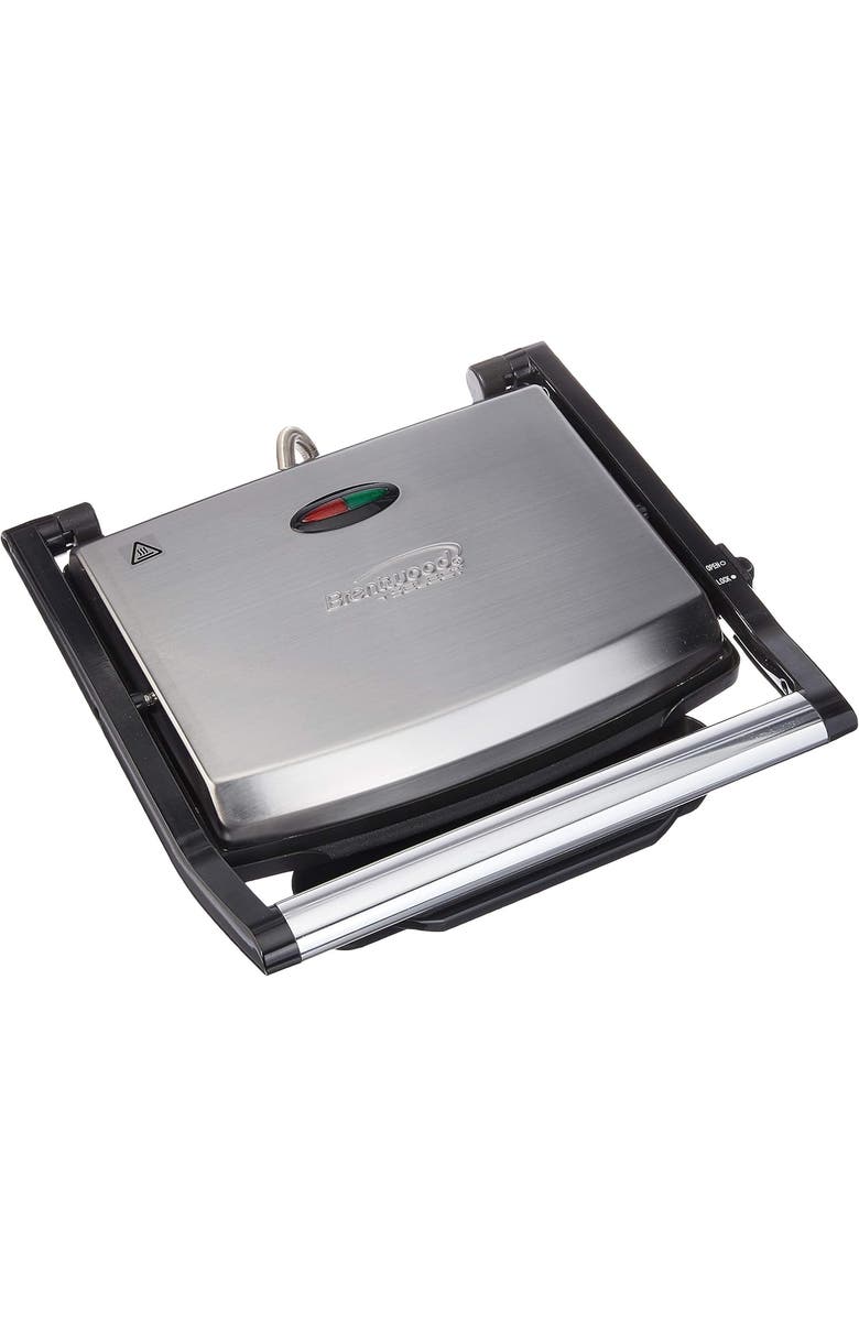 Brentwood Panini Maker, Main, color, Black