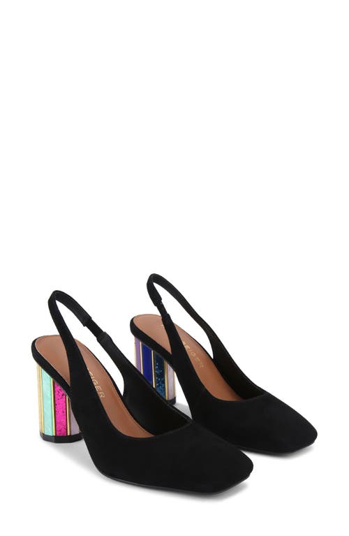 Kurt Geiger London Perspex Slingback Pump In Charcoal