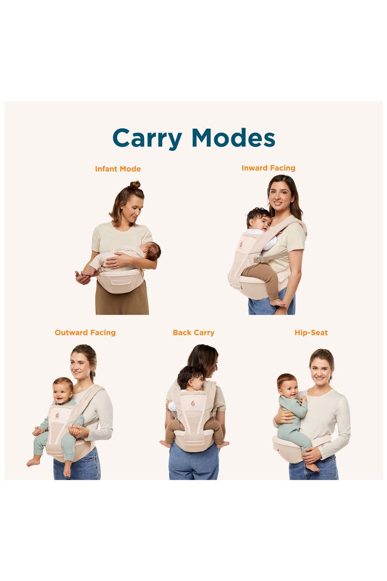 Alta Hip Seat Baby Carrier, Alternate, color, NATURAL BEIGE
