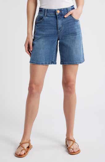 Wit & Wisdom High Waist Relaxed Denim Shorts