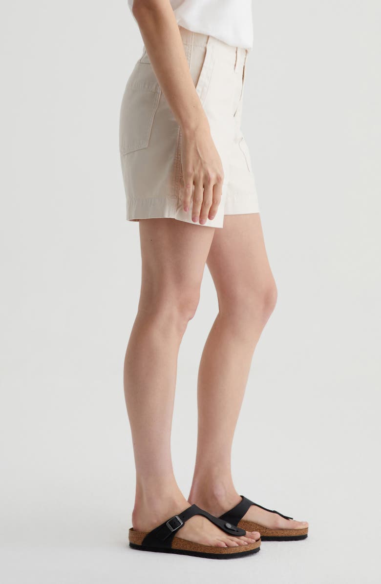 AG Rosa Cotton Twill Shorts, Alternate, color, Opal Stone