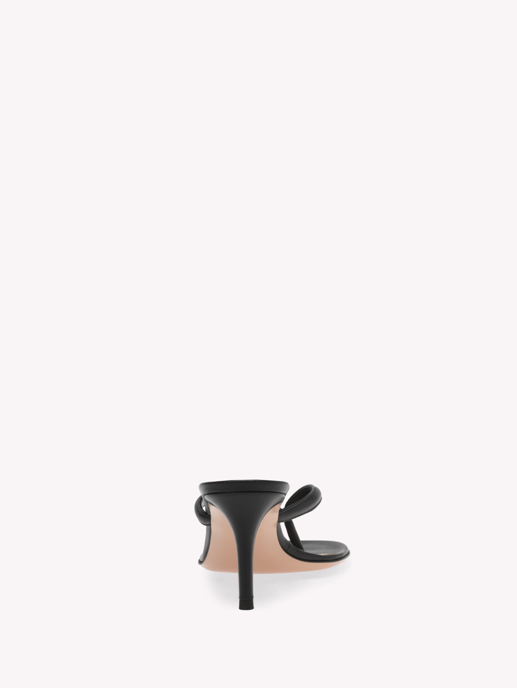 Gianvito Rossi Calypso Sandals, Alternate, color, Black Nappa
