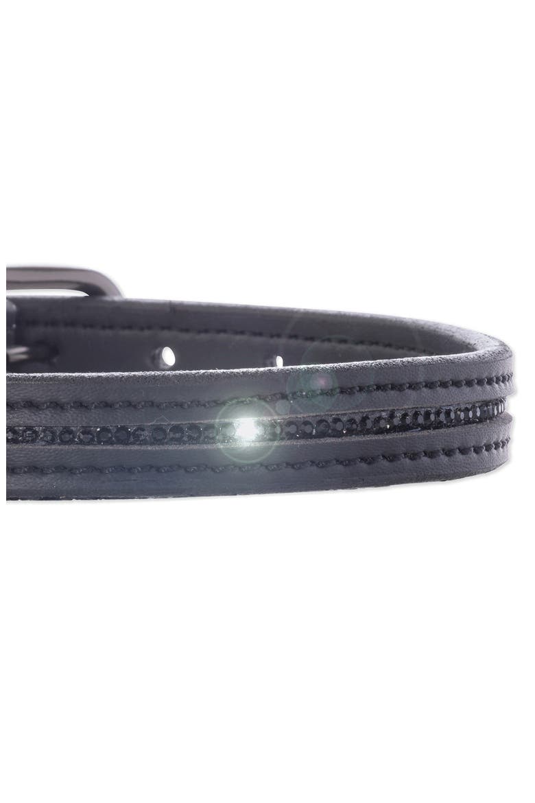 Roxy Crystal Bling Pet Collar, Alternate, color, BLACK