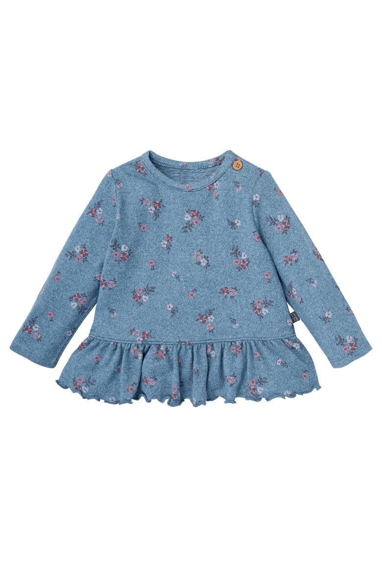 Peplum Top and Pants Set, Alternate, color, Blue Heather