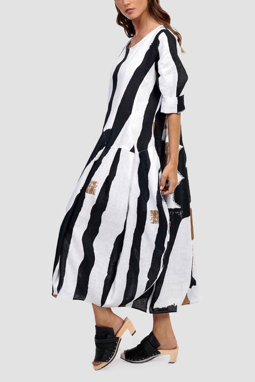 ALEMBIKA ALEMBIKA ZEBRA PRINT COCOON MAXI DRESS