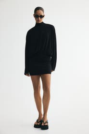 H&M Batwing-sleeved Tie-detail Dress