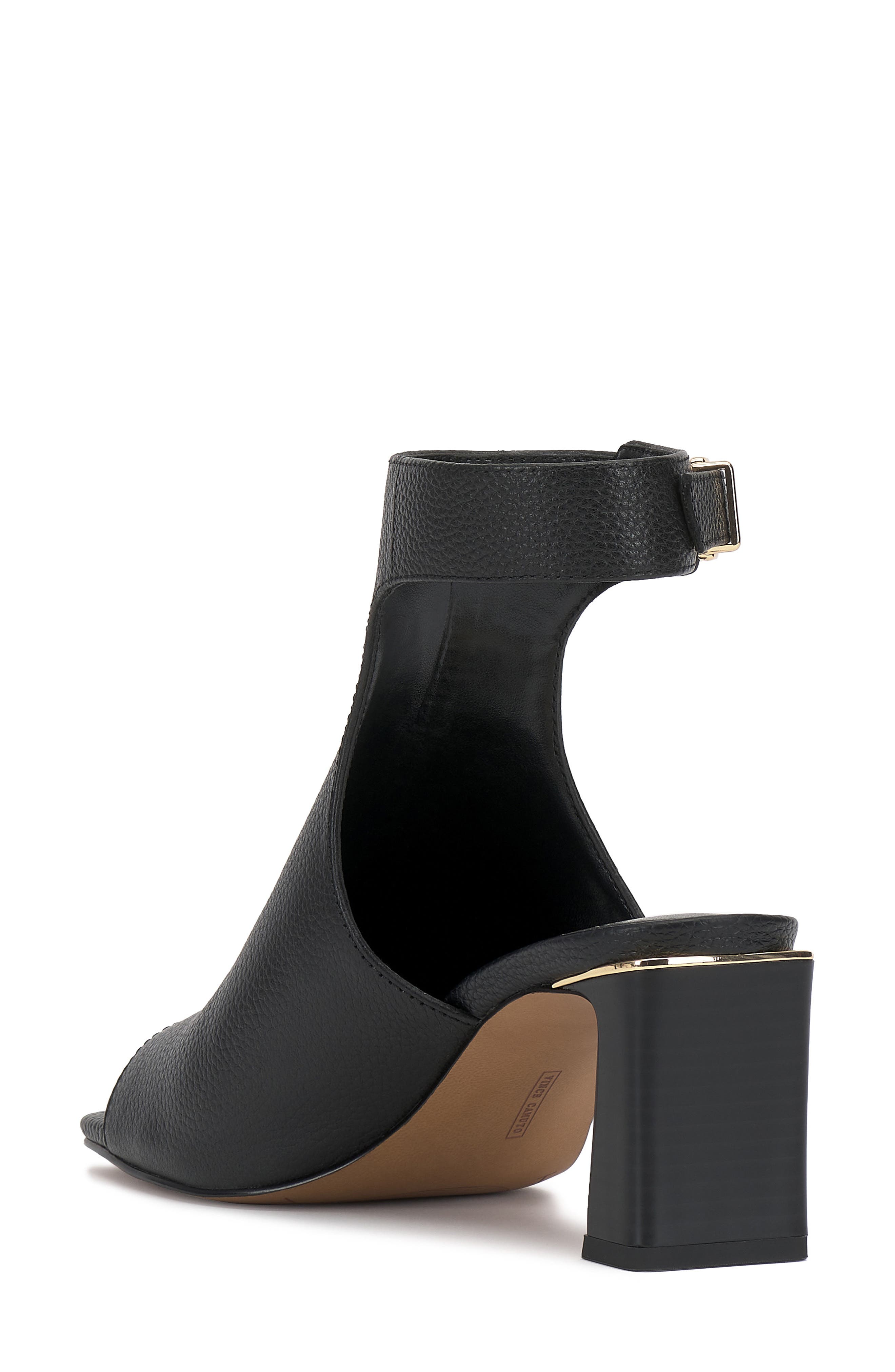 Vince Camuto Haylie Block Heel Sandal, Alternate, color, Black Pl Souffle Lux