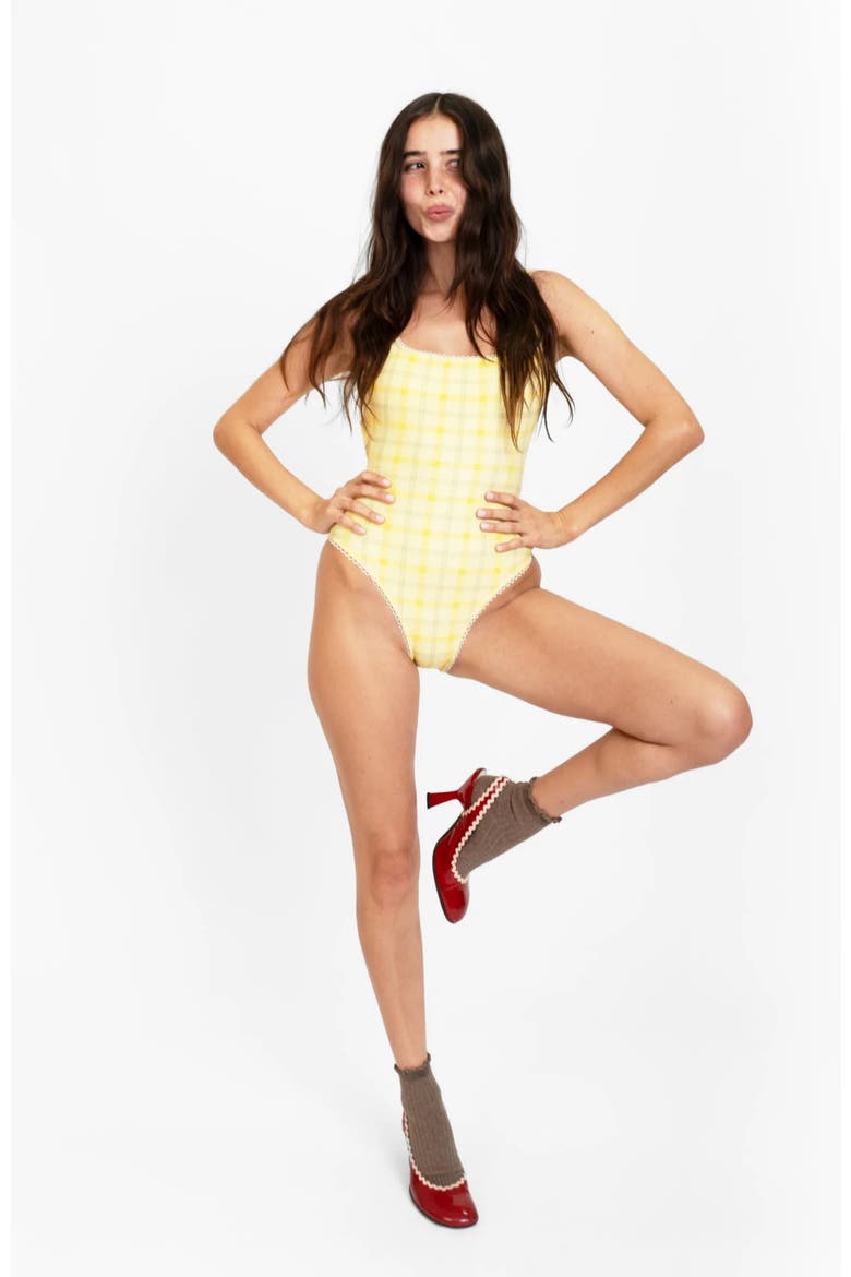 One Piece, Alternate, color, Yellow Plaid
