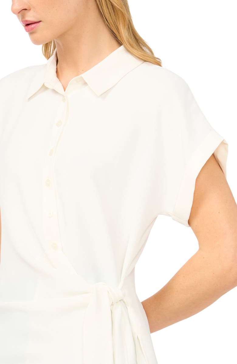 Halogen<sup>®</sup> Asymmetric Tie Front Shirt, Alternate, color, New Ivory