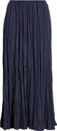Eileen Fisher Smocked Silk Midi Skirt